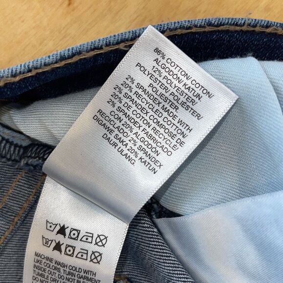 Lucky Brand‎ Womens Denim High Rise Wide Leg Jeans Medium Wash Blue 12/31 - Picture 6 of 9